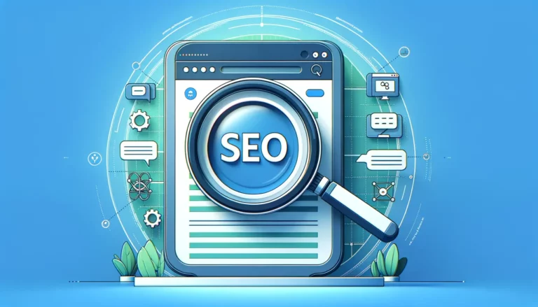 SEO (검색 엔진 최적화)를 형상화한 썸네일
