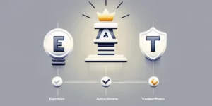 구글 E-A-T 원칙을 형상화한 썸네일