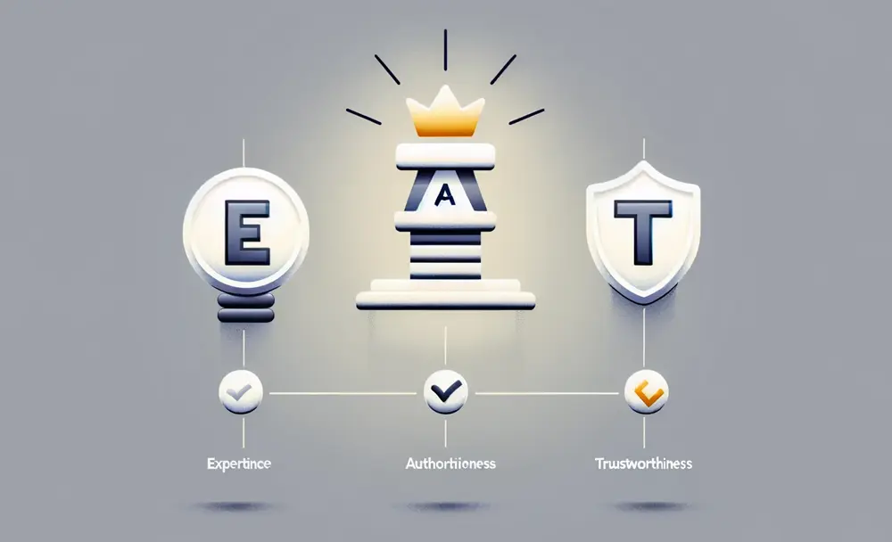 구글 E-A-T 원칙을 형상화한 썸네일