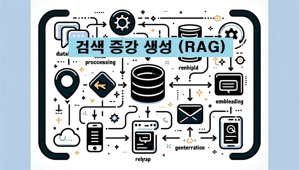 검색 증강 생성 RAG를 형상화한 썸네일