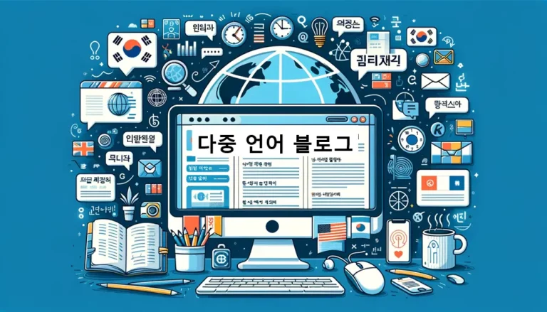다중 언어 블로그를 형상화한 썸네일