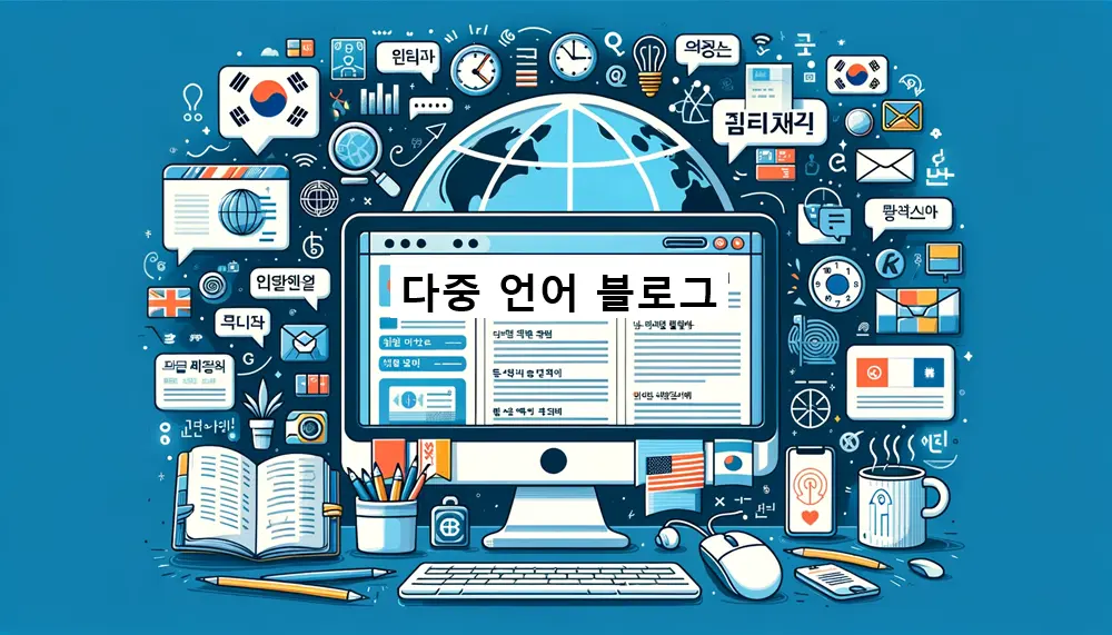 다중 언어 블로그를 형상화한 썸네일