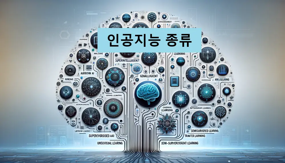 인공지능 종류를 형상화한 썸네일